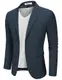 COODANDY Sakko Herren Blazer Sportlich Jackett Freizeit Anzugjacken Sportsakko Business Modern Navyblau M