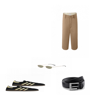 Outfit mit Beige Sneaker Adidas "Tchibo Day"