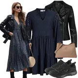 Outfity s černými krátkými sukněmi image