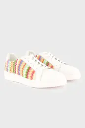 Raffia tenisky, mix materiálů, vyměnitelná stélka, šířka H