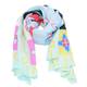 Desigual Tuch Stone Garden azur / royalblau / gelb / lila