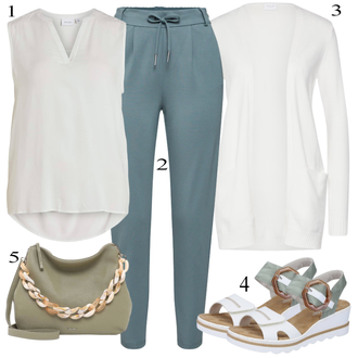 Summer outfits - curvy "Pokrivalo za pomlad"
