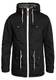!Solid Tilas Herren Übergangsjacke Parka Mantel Lange Jacke Mit Kapuze, Größe:M, Farbe:Black (9000)