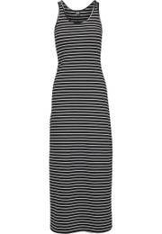 Dámské dlouhé šaty Racer Back Black/bílé