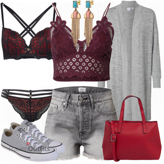 Outfit mit Schwarz Unterhose Lascana "Auffälliger Sommer Look"