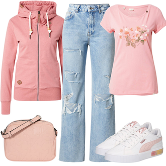 Outfity na podzim s Džín s Širokou Nohavicí LTB "Podzimní Ležérní Outfit"
