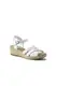 Leder-Keilsandalen, Damen, Größe: 40 Weit, Weiß, by Lands'''' End, Weiß