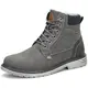 Mishansha Winterschuhe Herren Schneestiefel Wasserdicht Boots Winter Outdoor Wandern Stiefel Männer Flache Arbeitsstiefel Grau Gr.42