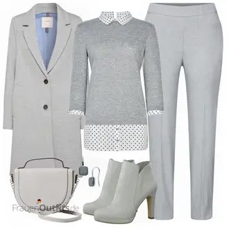 Outfit mit Grau Stiefel Tamaris "ABOUT YOU"
