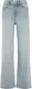 WE Fashion Dames High rise wide leg jeans met stretch