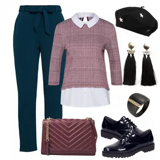 Outfit mit Schwarz Schuh Sioux "Bora"