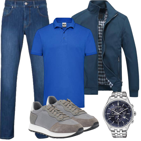 DunkelBlau/Blau Sommerjacke/Sportjacke/Bomberjacke/2in1 Jacke/Innenfutter Jacke/Uniformjacke/Herbstjacke/Nylonjacke/Frühlingsjacke/Jacke mit Seitlichem Reißverschluss YOUTHUP kombinieren