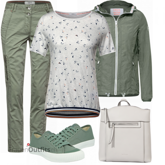 Outfit mit Grün Sneaker Superdry "Frühlingsoutfit"