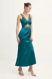 Obleka Mimi Dress turkizna barva, NFDDR1715