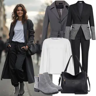 Business Outfits mit Rot/Lila/Schwarz/Bordeaux Eleganter Hosenanzug/Festlicher Hosenanzug/Modern Hosenanzug/Hosenanzug/Kostüm/Hosenanzug Sportlich Elegant/Blazer Kariert temu "Elegantna jesenska odjeća"