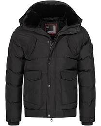 warme Herren Deisgner Winterjacke AS-286 [AS-286-Schwarz-Gr.M]