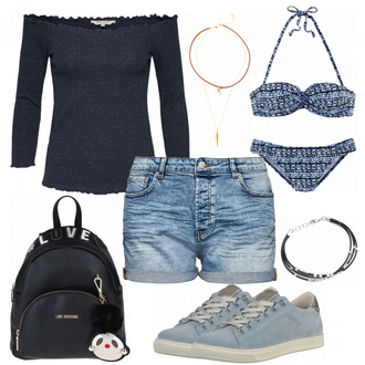 Outfit mit Bademode Lascana "Limonita"
