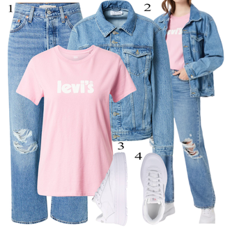 Outfit sa Bijela/Krem Rupičasta Tenisica/Niska Tenisica/cipela za zdravlje/Skate cipela/Kožna Tenisica/Tenisica Za Hodanje/Tanka Tenisica/Ljetna Tenisica Reebok "Jesenski Outfit"