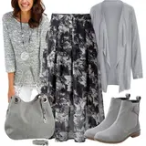 Weite Gummistiefeletten Outfits image