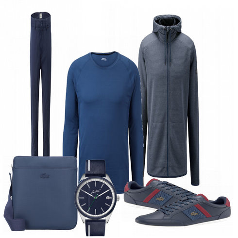 Blau Sportjacke Tchibo kombinieren