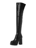 Overknee Stiefel aus Stoff image