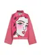 One Teaspoon Jacke Pop-Art pink / weiß