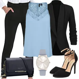 Elegante Outfits Lang mit Dunkelblau Handytasche/Kleine Tasche/Tasche Büro/Schultertasche/Mannstasche/Schulranzen/Macbook Tasche/Clutch/Brieftasche/Umhängetasche Roulens "Eleganter Look"