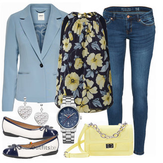 Outfit met grijs Zomerschoen Geox "Perfecte Look voor het Kantoor"