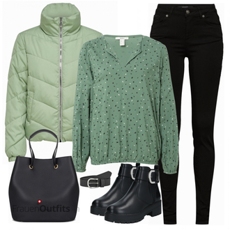 Outfit mit Grün EDC by Esprit "Lässiger Freizeit Look"