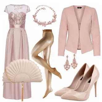 Metallic Outfit mit Grau High Heel Stiefelparadies "letLoveGrow"