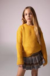 Girls' Crew Neck Sweater