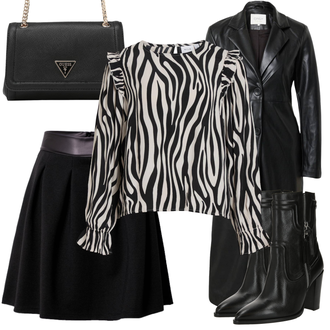Black Outfits mit Črna Guess "Zimski videz"