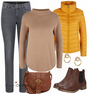 Outfit mit Rot Stiefel Tom Tailor "Outfit in herbstlichen Farben"