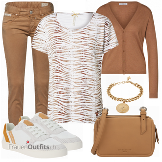 Outfit mit Grau Sneaker SCOTCH & SODA "Praktischer Look"