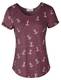 ELFIN Damen T-Shirt Top mit Anker Druck Rundhals Kurzarm Ladies Sommer Shirt Anker Sailing Tee Allover Print - leicht und luftig - sehr angenehm zu Tragen