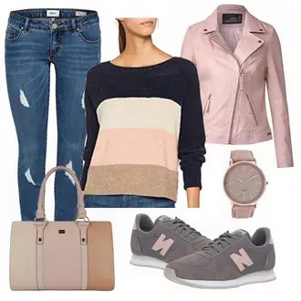 Outfit mit Schwarz Ausgefallener Hoodie/Lederjacke/Teddy Sweatshirt/Vintage Hoodie/Sport Sweatshirt/Women's Fleece Sweatshirts/Strick Hoodie Only "Only Amazon"