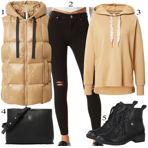Kombinirajte Torba Za Preko Ramena Tommy Hilfiger s Bež Trenirka/Trenirka/Dukserica boss black