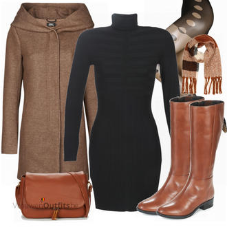 Outfit met bruin Winterschoen Geox "Perfect voor de winter"