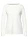 Street One Damen Shirt mit U-Boot Ausschnitt in Weiß