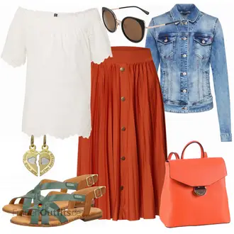 Outfit mit Braun Sandalen Pikolinos "Stylisches Outfit für den Frühling"