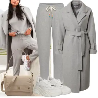 Outfit mit Grau Sneaker Steve Madden "Modischer Look für den Herbst"