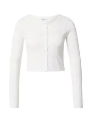 HOLLISTER Strickjacke weiß