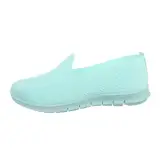 Türkise Turnschuhe ohne Schnürsenkel image