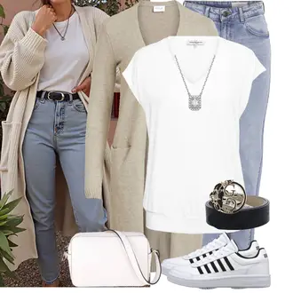 Feest Outfits met zwart/roze/Donkerblauw/geel/Gouden Riem Guess "Modieuze lente-outfit"