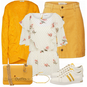 Outfit mit Grau Sneaker Geox "Vila Top"