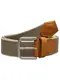 SELECTED HOMME Baumwoll Gürtel beige / cognac