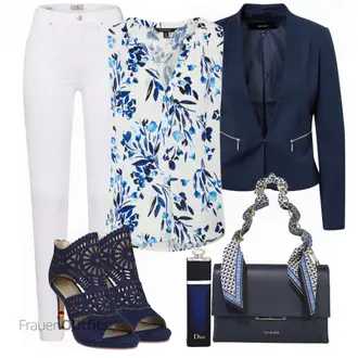 spitze Outfit mit Blau/Dunkelblau Sandalette/Schuh Ohne Schnürsenkel/SommerStiefelette/Sommer Schuh/Sandalen Mit Absatz/Eleganter Schuh Bullboxer "Stylische Kombination für den Frühling"