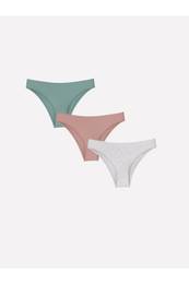 Lw - Plain Brazilian Panties 3 Pack