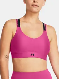 Bra UA Infinity Mid 2.0 Rib Bra-PNK - Women