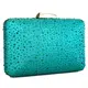 ZYXB Clutch Abendtaschen Crown Strass Abendtaschen Handtasche Umhängetasche Für Hochzeit Diamanten Lady Purse Mini Abendtaschen,Turquoise